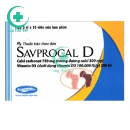 Savprocal D - Thuốc hỗ trợ điều trị đặc hiệu bệnh loãng xương 