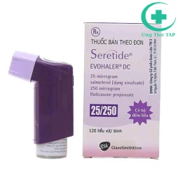 Seretide Evohaler DC 25/250mcg - Điều trị tắc nghẽn đường dẫn khí