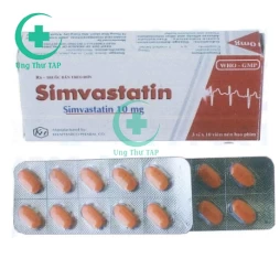 Simvastatin 10mg Khapharco - Thuốc điều trị tăng cholesterol máu
