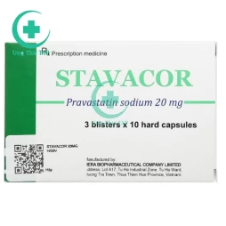 Stavacor 20mg-Thuốc điều trị tăng cholesterol máu của dược phẩm Hera