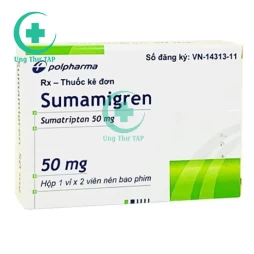 Sumamigren 50mg Polpharma - Thuốc điều trị đau nửa đầu