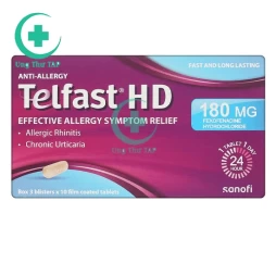 Telfast HD - Thuốc điều trị viêm mũi dị ứng, mề đay hiệu quả