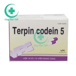 Terpin Codein 5 DCL - Thuốc long đờm, trị ho của Dược Cửu Long