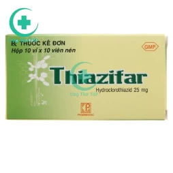 Thiazifar - Thuốc điều trị tăng HA, phù hiệu quả của Pharmedic