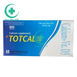 Totcal Soft capsule - Thuốc ngăn ngừa thiếu calci và vitamin D3