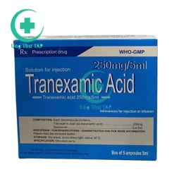 Tranexamic acid 250mg/5ml - Thuốc điều trị chảy máu bất thường