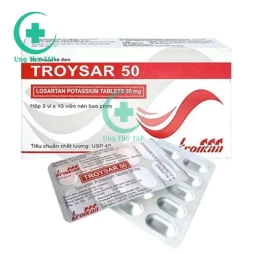 Troysar 50 Troikaa - Thuốc điều trị tăng HA hiệu quả của India