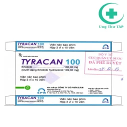 Tyracan 100 - Thuốc điều trị ung thư phổi, tuyến tụy của SPM
