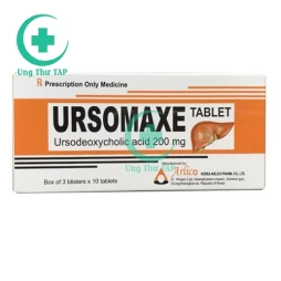 Ursomaxe Tablet 200 Mg - Thuốc điều trị sỏi túi mật, bệnh gan ứ 