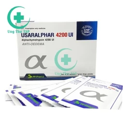 Usaralphar 4200 UI - Thuốc kháng viêm, điều trị phù nề hiệu quả