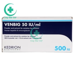 Venbig 500IU Kedrion - Thuốc phòng ngừa tái phát viêm gan B