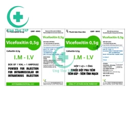 Vicefoxitin 0,5g VCP - Thuốc điều trị nhiễm trùng, nhiễm khuẩn