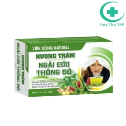 Viên Xông Natural Hương Tràm Ngải Cứu Thông Đỏ - hộp 20 viên