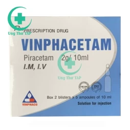 Vinphacetam 2g/10ml - Thuốc điều trị chấn thương sọ não