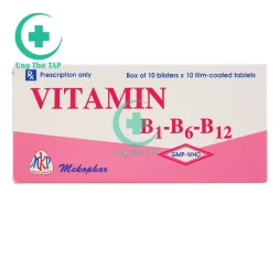 Vitamin B1-B6-B12 Mekophar - Phòng và điều trị thiếu vitamin nhóm B