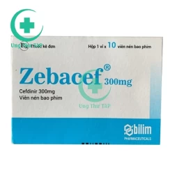 Zebacef 300mg - Điều trị nhiễm trùng do vi khuẩn nhạy cảm gây ra