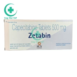 Zetabin 500mg (Capecitabin) Sun Pharma - Thuốc điều trị ung thư