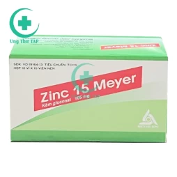 ZINC 15 Meyer - Thuốc bổ sung kẽm và ngăn ngừa bệnh do thiếu kẽm