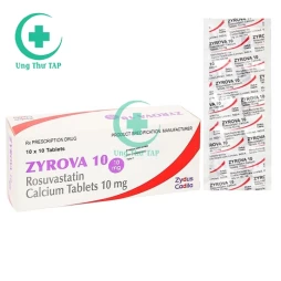 Zyrova 10 - điều trị tăng cholesterol máu,rối loạn lipid máu
