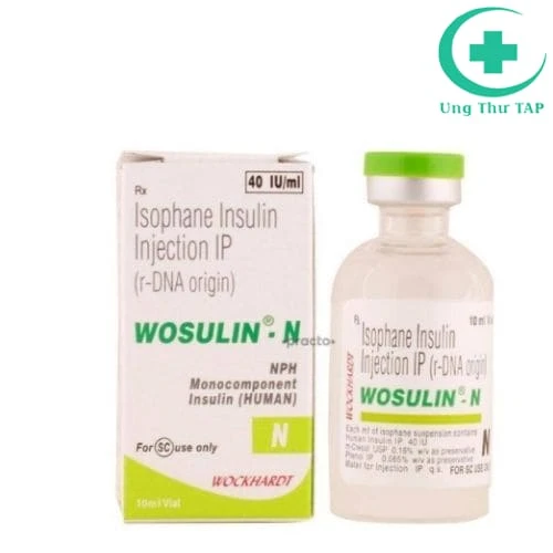 Wosulin-N 40IU/ml 10ml Wockhardt - Điều trị bệnh đái tháo đường