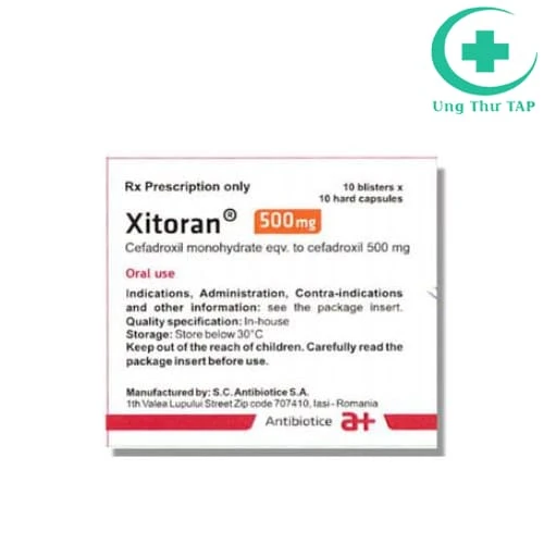 Xitoran 500mg Antibiotice - Thuốc điều trị nhiễm khuẩn hiệu quả