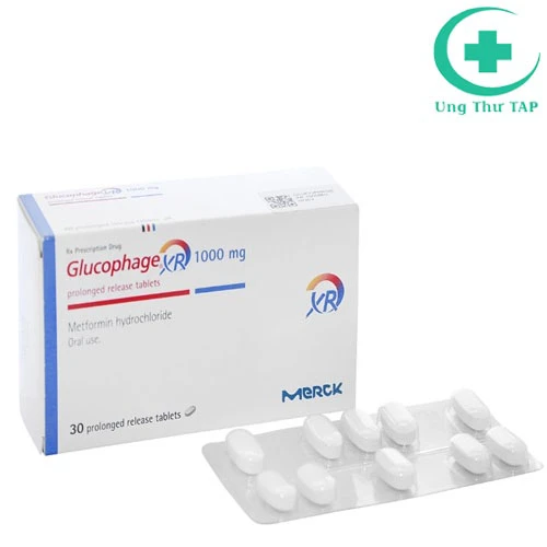 Glucophage XR 1000mg - Thuốc điều trị đái tháo đường tuýp II
