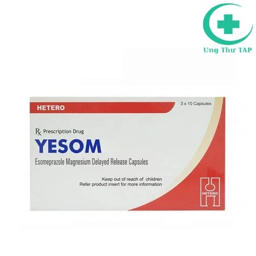 Yesom-20 Hetero - Thuốc điều trị trào ngược dạ dày, thực quản