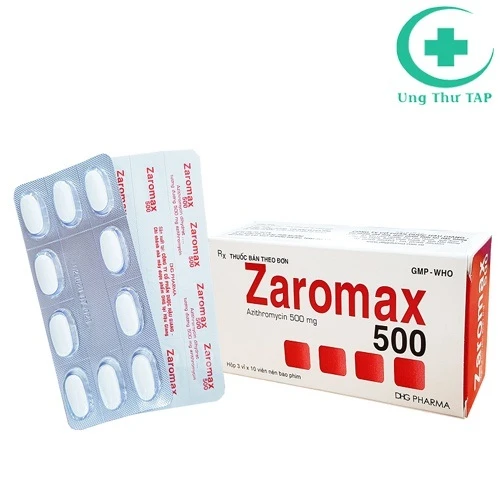 Zaromax 500 (Azithromycin) DHG Pharma - Thuốc trị nhiễm khuẩn