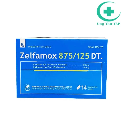 Zelfamox 875/125 DT. Pharbaco - Điều trị nhiễm khuẩn