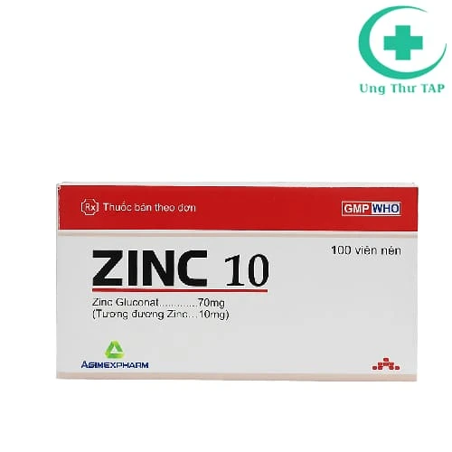 ZinC 10 Agimexpharm - Thuốc điều trị thiếu kẽm hiệu quả