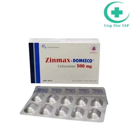 Zinmax 500 - Thuốc điều trị viêm tai giữa, viêm xoang