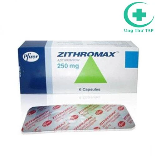 Zithromax 250 mg - Thuốc điều trị nhiễm khuẩn của Pfizer