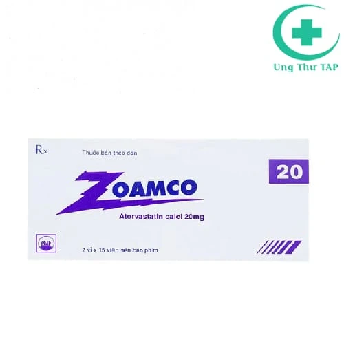 Zoamco 20mg Pymepharco - Điều trị, dự phòng tăng cholesterol máu