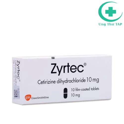 Zyrtec 10mg GSK - Thuốc điều trị viêm mũi dị ứng của Thụy Sỹ